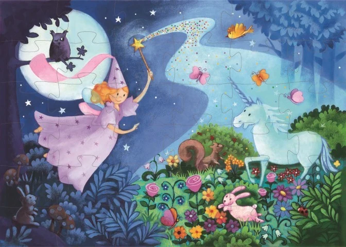 Puzzle silueta Hada - Djeco
