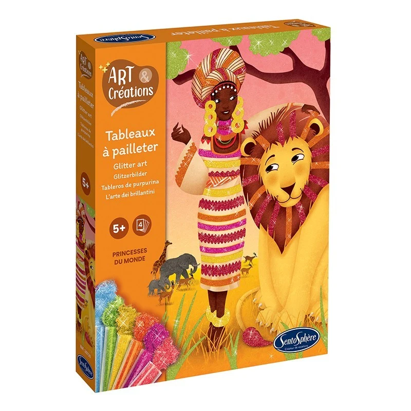 Cuadros purpurina Princesas del Mundo - Sentosphère (Liquidación)