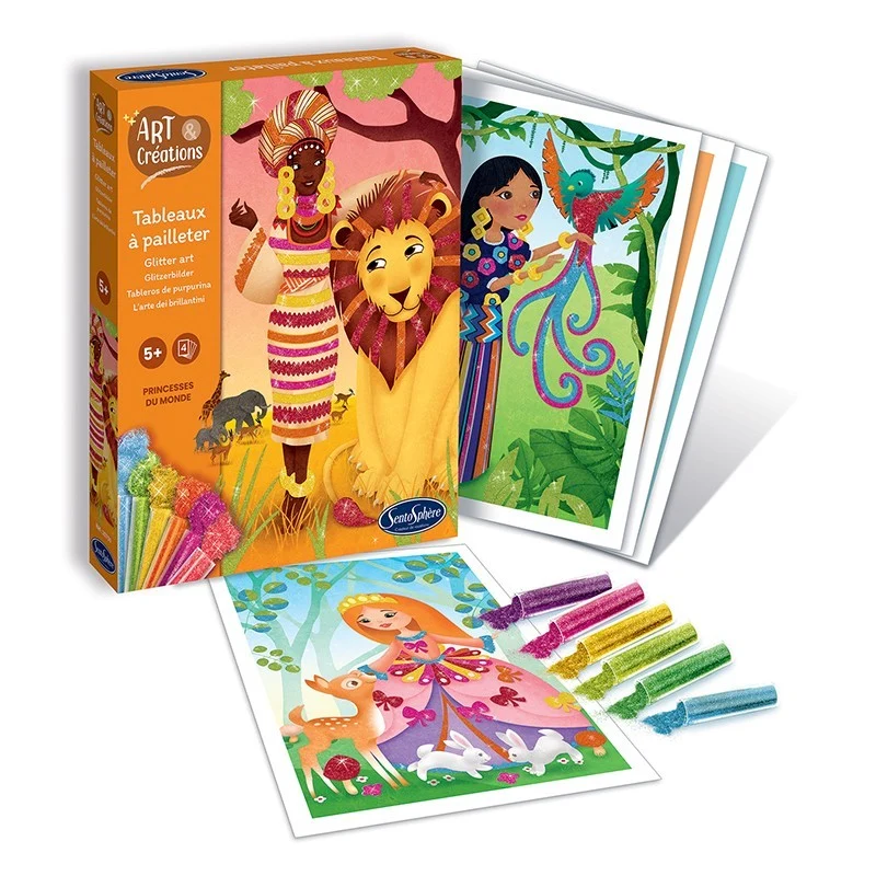Cuadros purpurina Princesas del Mundo - Sentosphère (Liquidación)