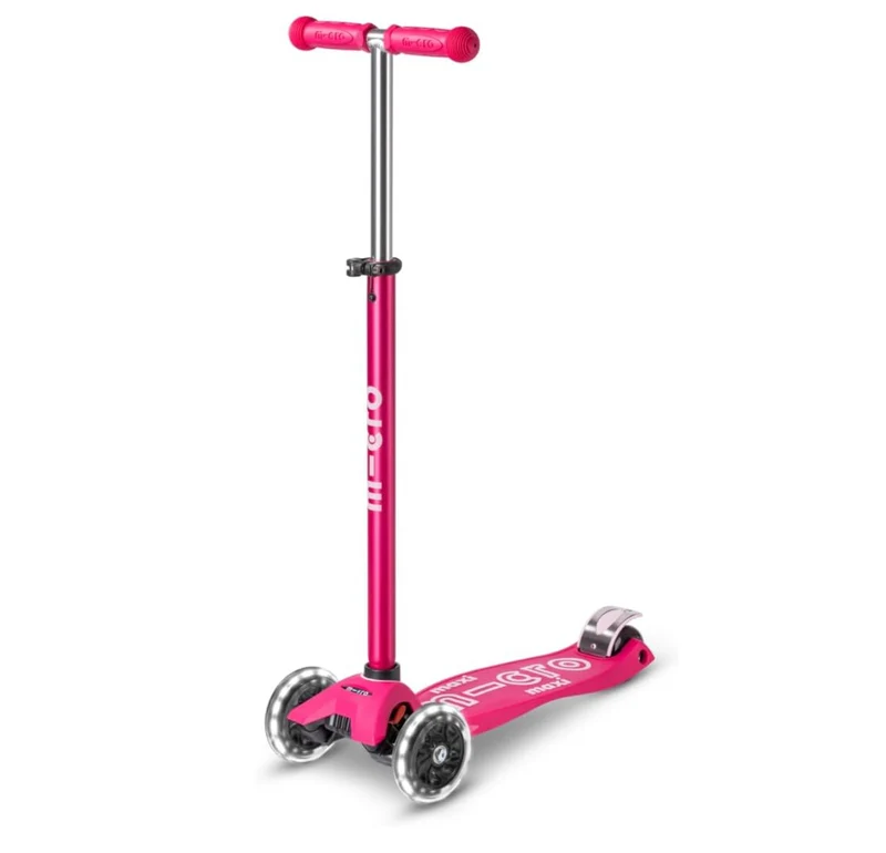 Patinete Maxi Deluxe LED Rosa