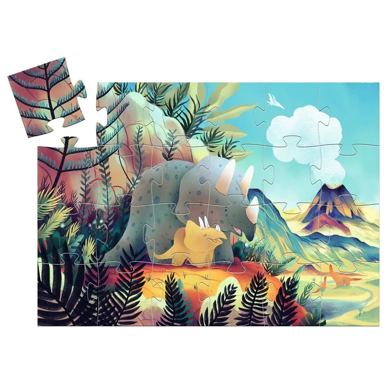 Puzzle silueta Teo el dino - Djeco