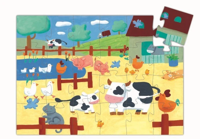 Puzzle silueta La Vaca - Djeco