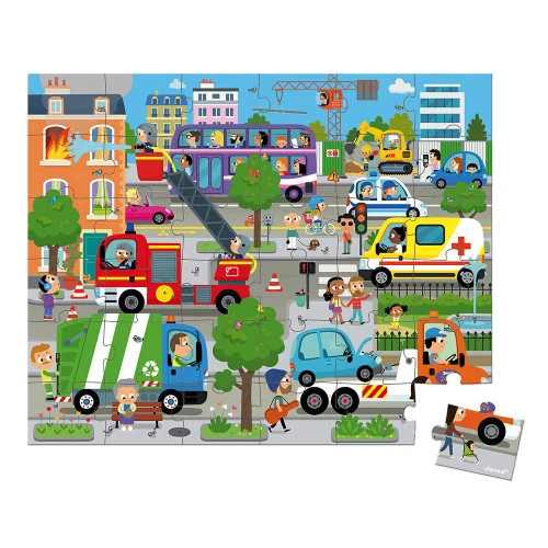 Puzzle Ciudad: 36 piezas - Janod