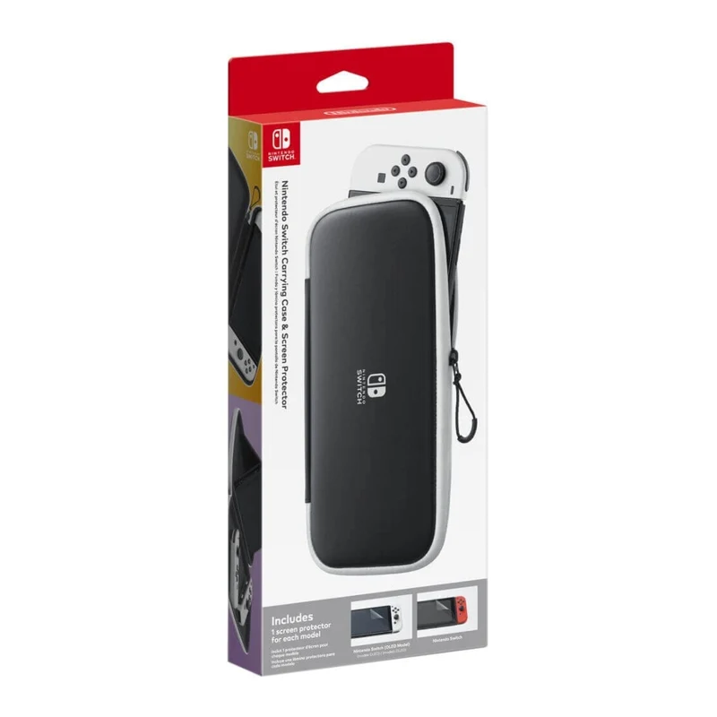 Nintendo Kit Funda de Transporte y Protector de Pantalla para Switch