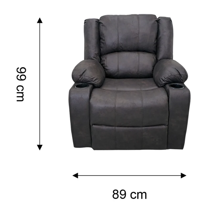 Tokoa Sillón Reclinable Microcuero 89x99x72cm (SA-4368)