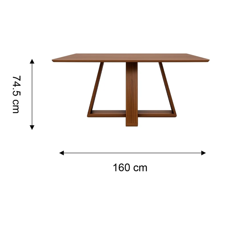 Tokoa Mesa para Comedor MDF 74.5x160x90cm