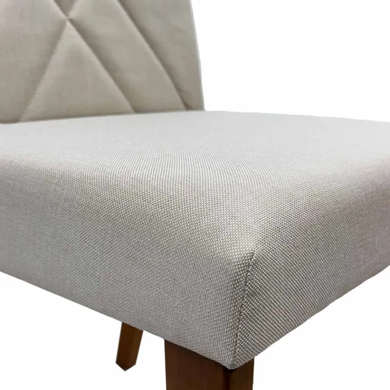 Tokoa Silla para Comedor de Madera Tapizada con Respaldo Decorado