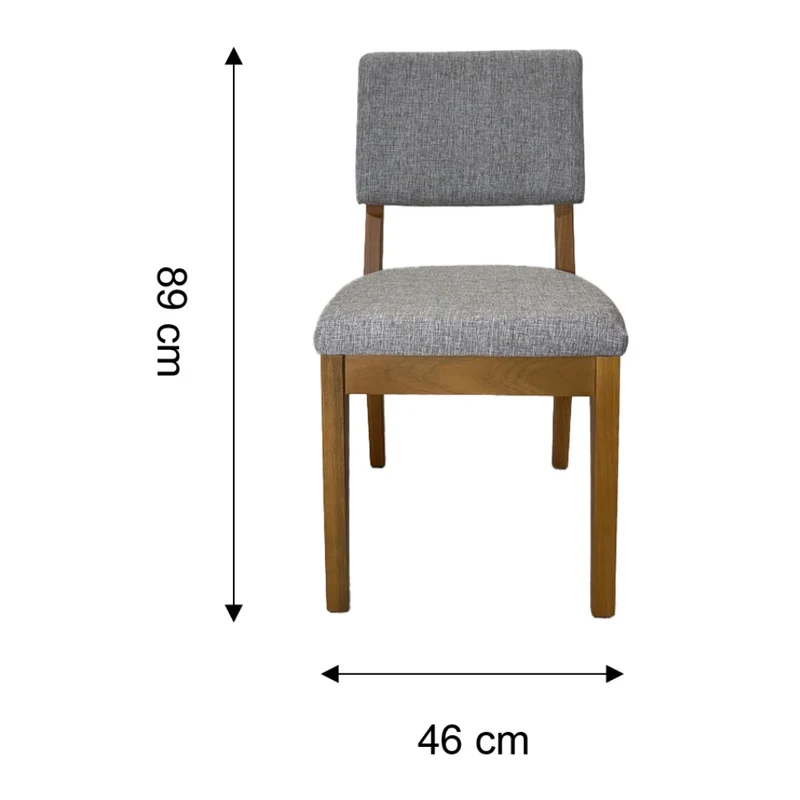 Tokoa Silla para Comedor de Madera Tapizada