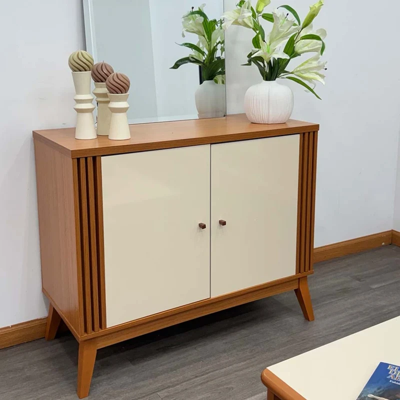 Tokoa Mesa Auxiliar con 2 Puertas 99.5cm Off White (778220)