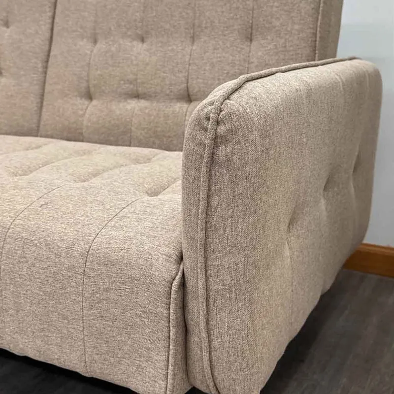 Tokoa Sofá Cama Tela de Lino 182x75.5x87cm