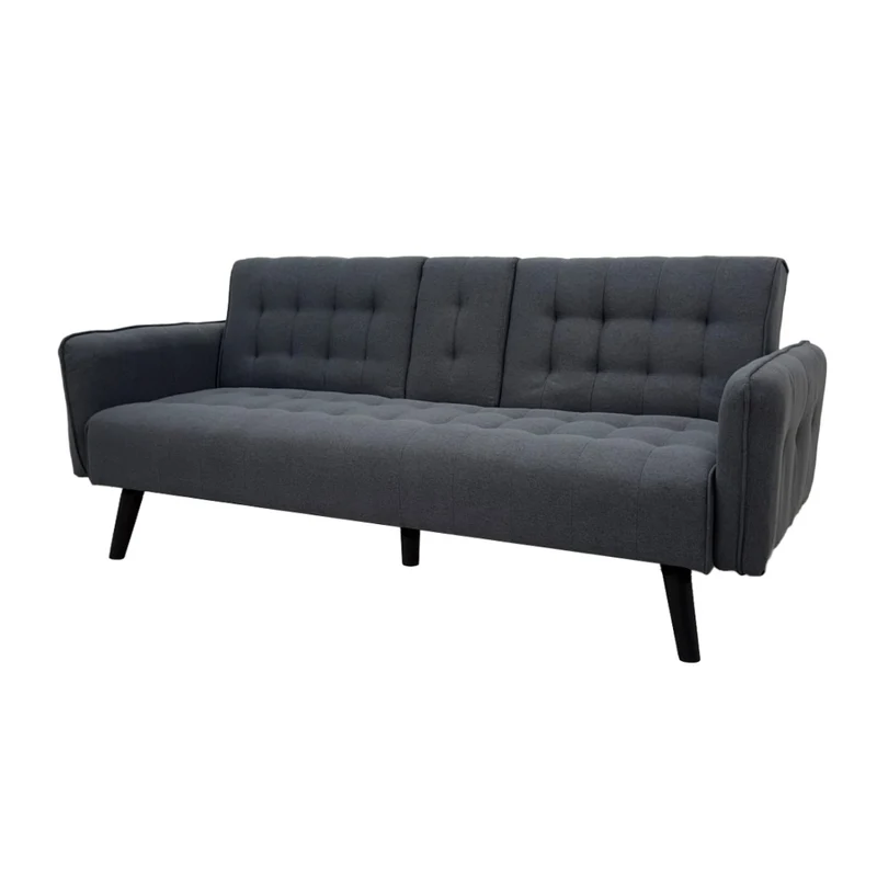 Tokoa Sofá Cama Tela de Lino 182x75.5x87cm