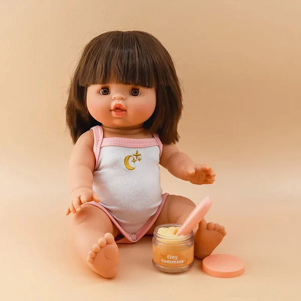 Comida Para Muñecos Potito Plátano y Cuchara Mágica Tiny Harlow