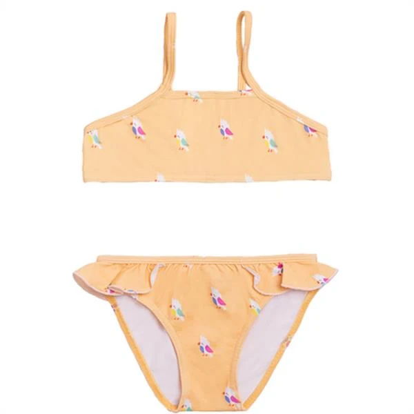 Bikini Niña Cacatuas Amarillo Güito