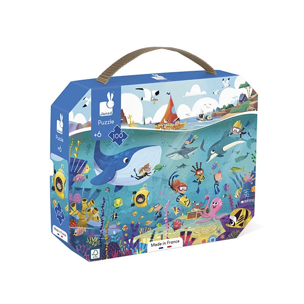 Puzzle Fondos Marinos 100 Piezas Janod