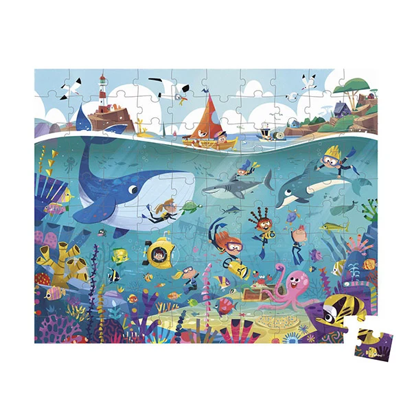 Puzzle Fondos Marinos 100 Piezas Janod
