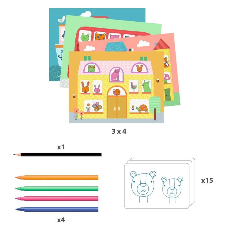 Dibujos para colorear Calcar es un arte - Djeco