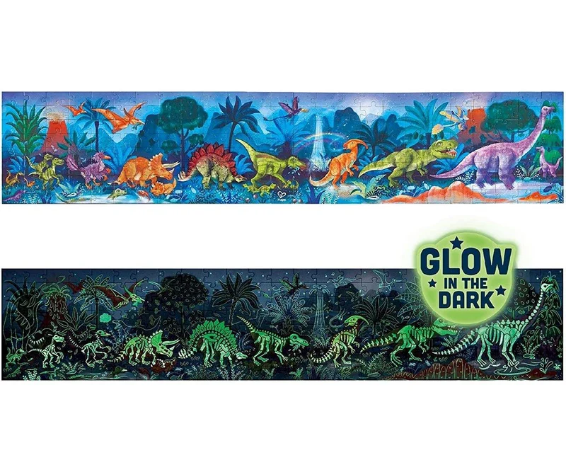 Puzzle Dinosaurios fluorescente - Hape