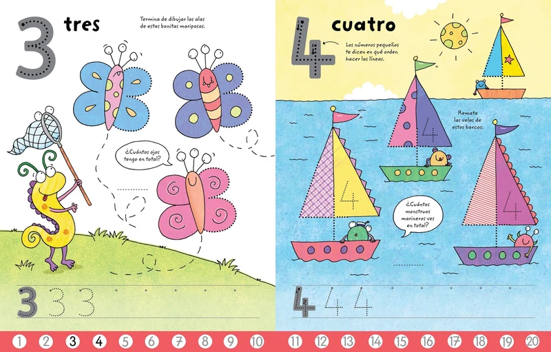 Libro pizarra - Escribo los números