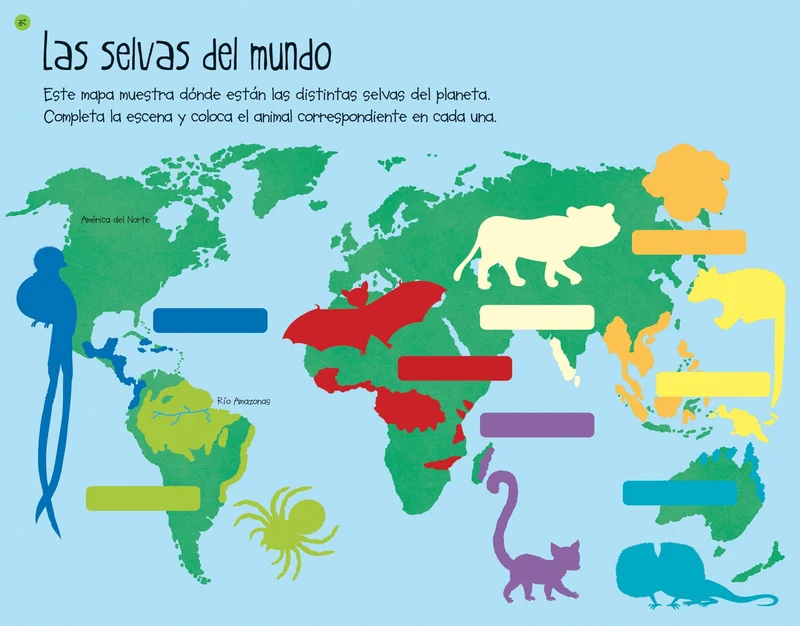 Mi primer libro de pegatinas - La selva
