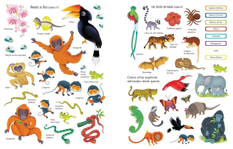 Mi primer libro de pegatinas - La selva