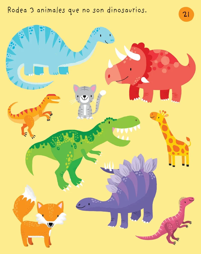 Primeros pasatiempos y juego - Dinosaurios