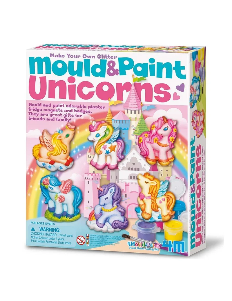 Moldea y pinta: Unicornios - 4M