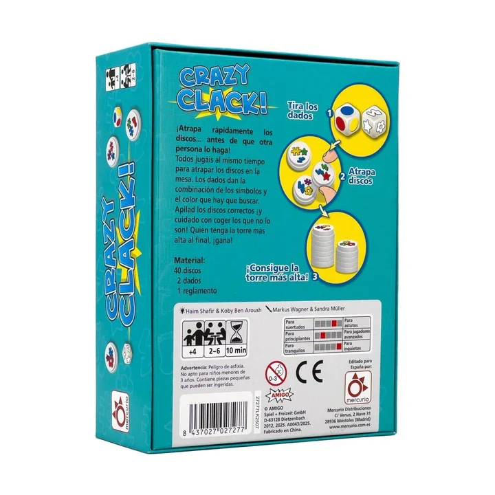 Crazy Clack - Juego de Mesa - Mercurio