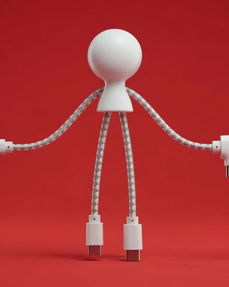 Cable de carga multiconector reciclado para personalizar