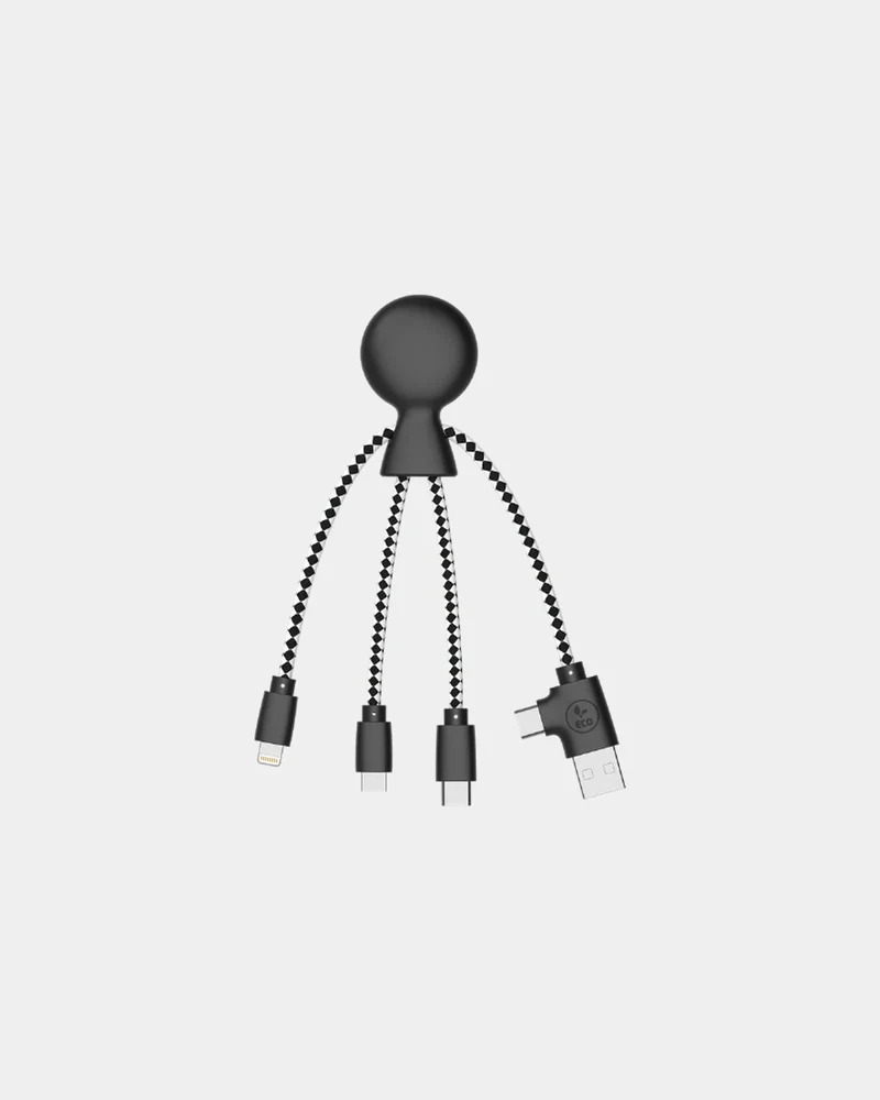 Cable de carga multiconector reciclado para personalizar