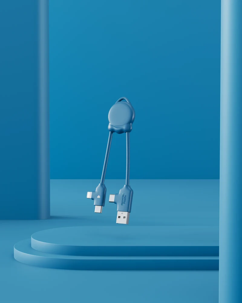 Cable de carga reciclado Octomini para personalizar