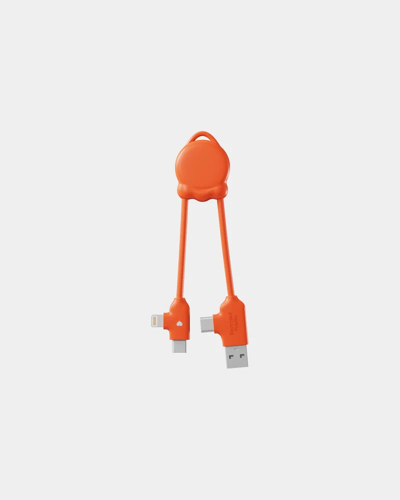 Cable de carga reciclado Octomini para personalizar