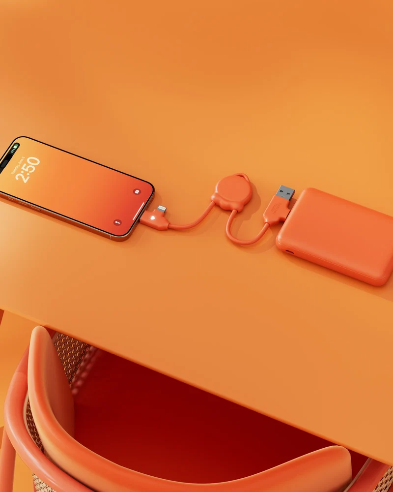 Cable de carga reciclado Octomini para personalizar