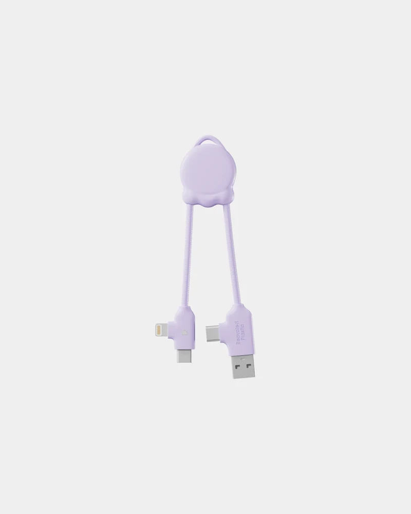 Cable de carga reciclado Octomini para personalizar