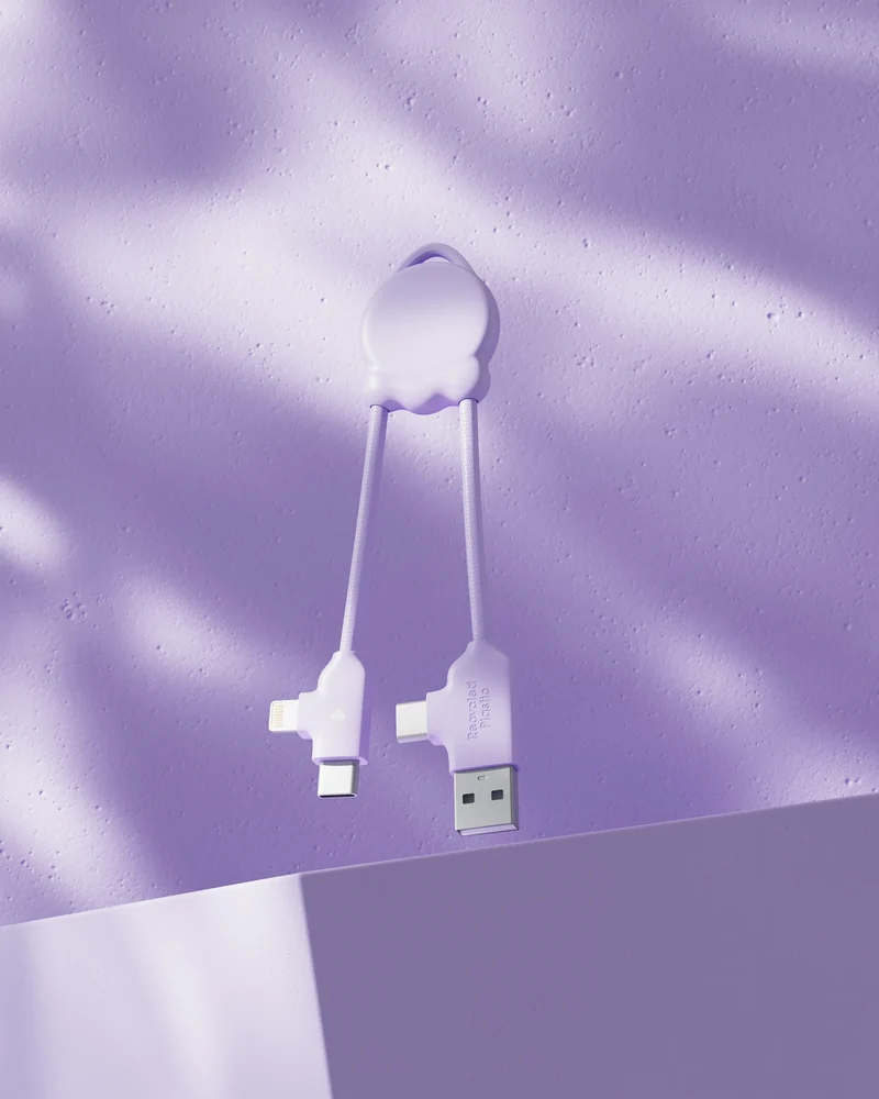 Cable de carga reciclado Octomini para personalizar