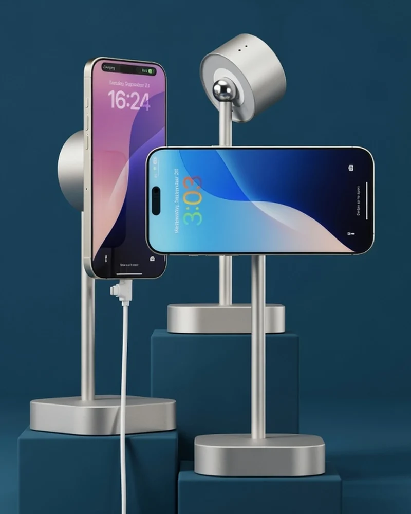 Lámpara inteligente con soporte para móvil para personalizar