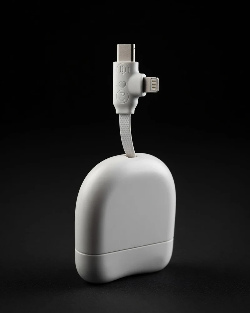 Cable de carga retráctil 60W 1m para personalizar
