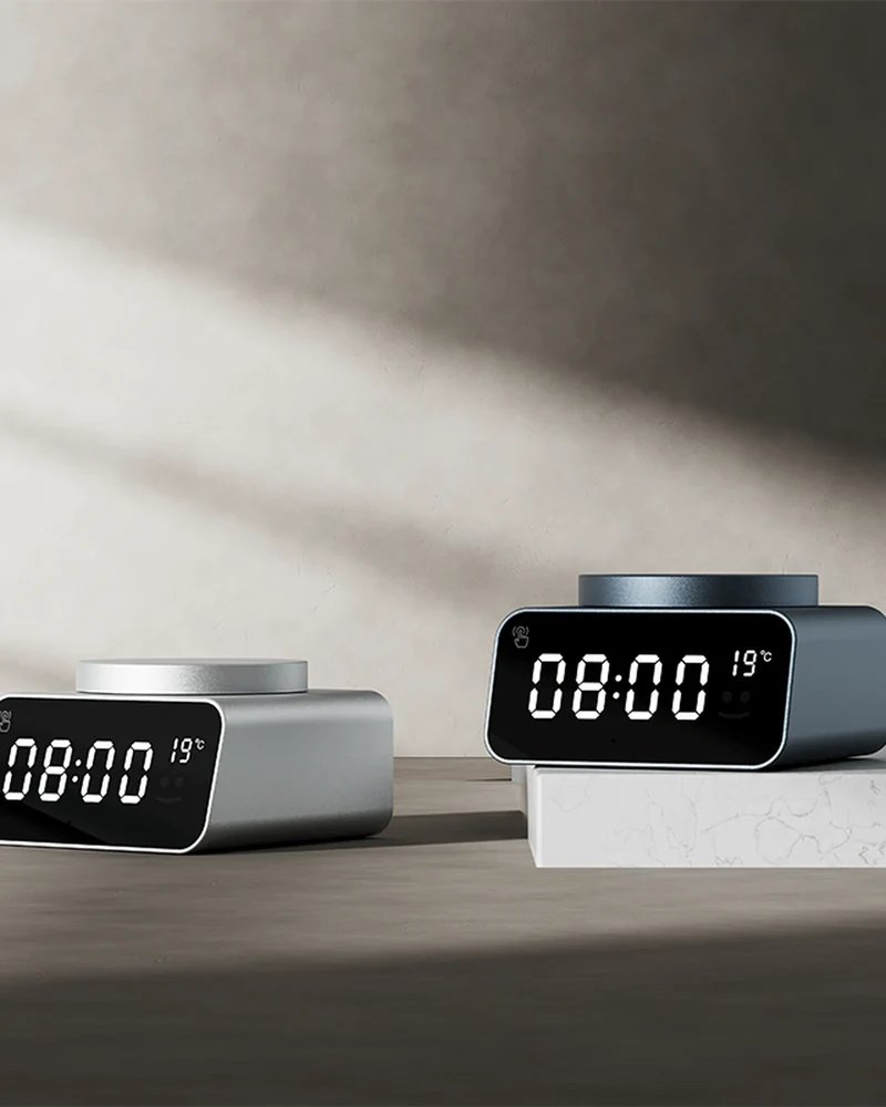 Reloj despertador aluminio reciclado para personalizar