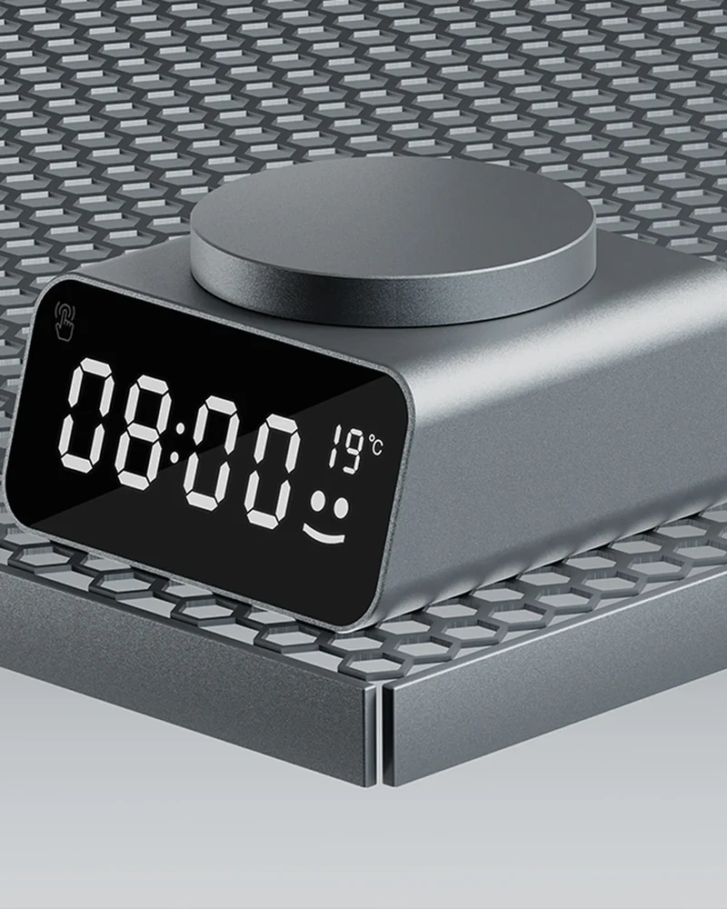 Reloj despertador aluminio reciclado para personalizar