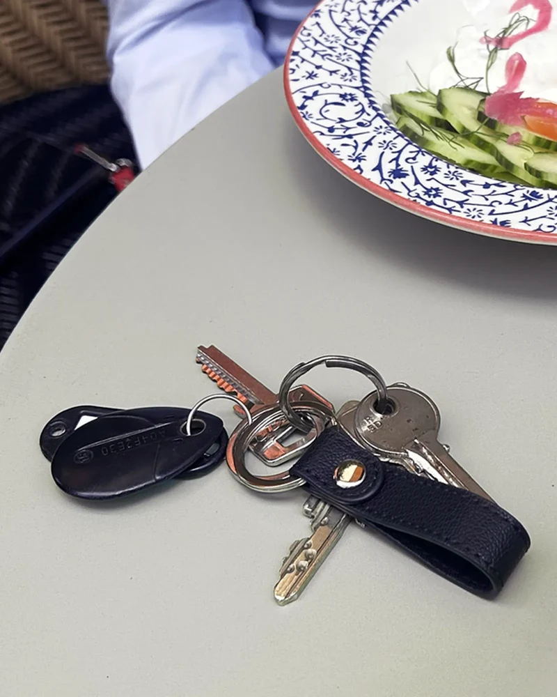 Llavero de cuero reciclado Iné para personalizar