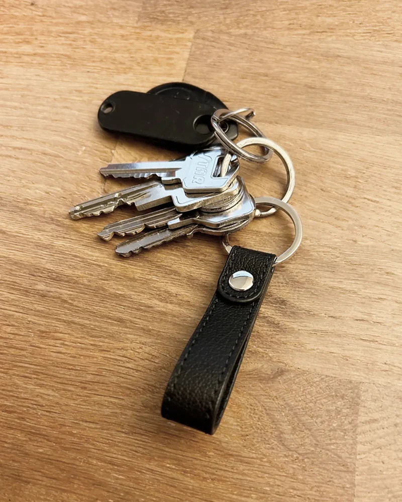 Llavero de cuero reciclado Iné para personalizar
