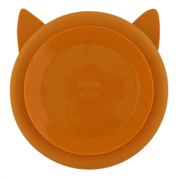 Plato Ventosa Trixie Divisiones Silicona Zorro