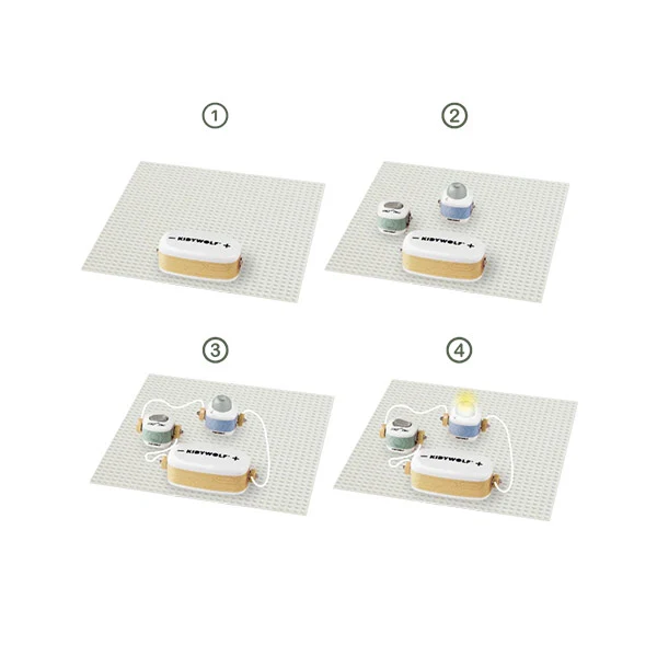 Mi Primer Kit Eléctrico Kidywolf Iniciación 11 Piezas Kidyelec