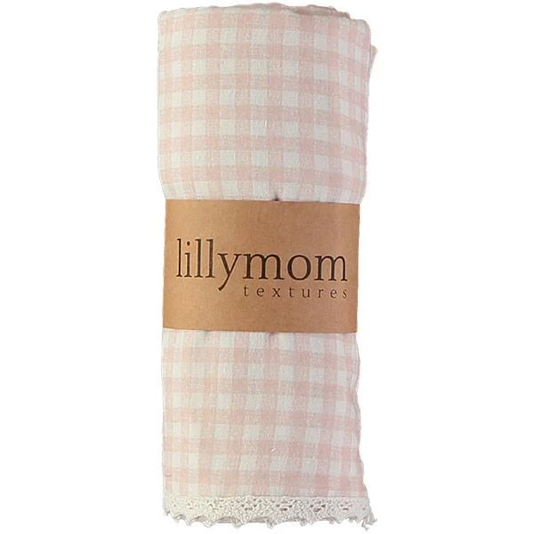 Muselina Lillymom Algodón Orgánico Plaid Toscana Nude XXL