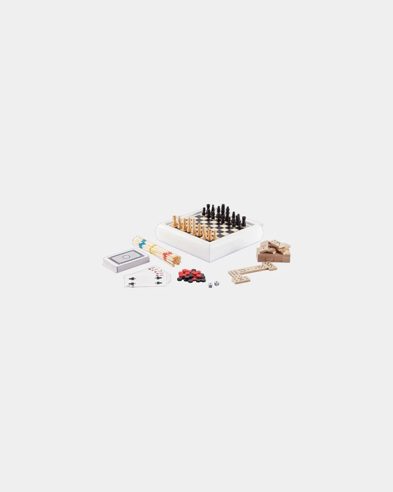 Set de juegos 5 en 1 madera FSC para personalizar