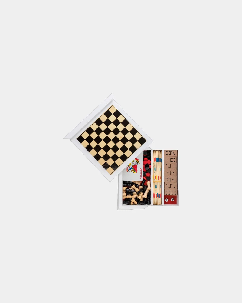Set de juegos 5 en 1 madera FSC para personalizar