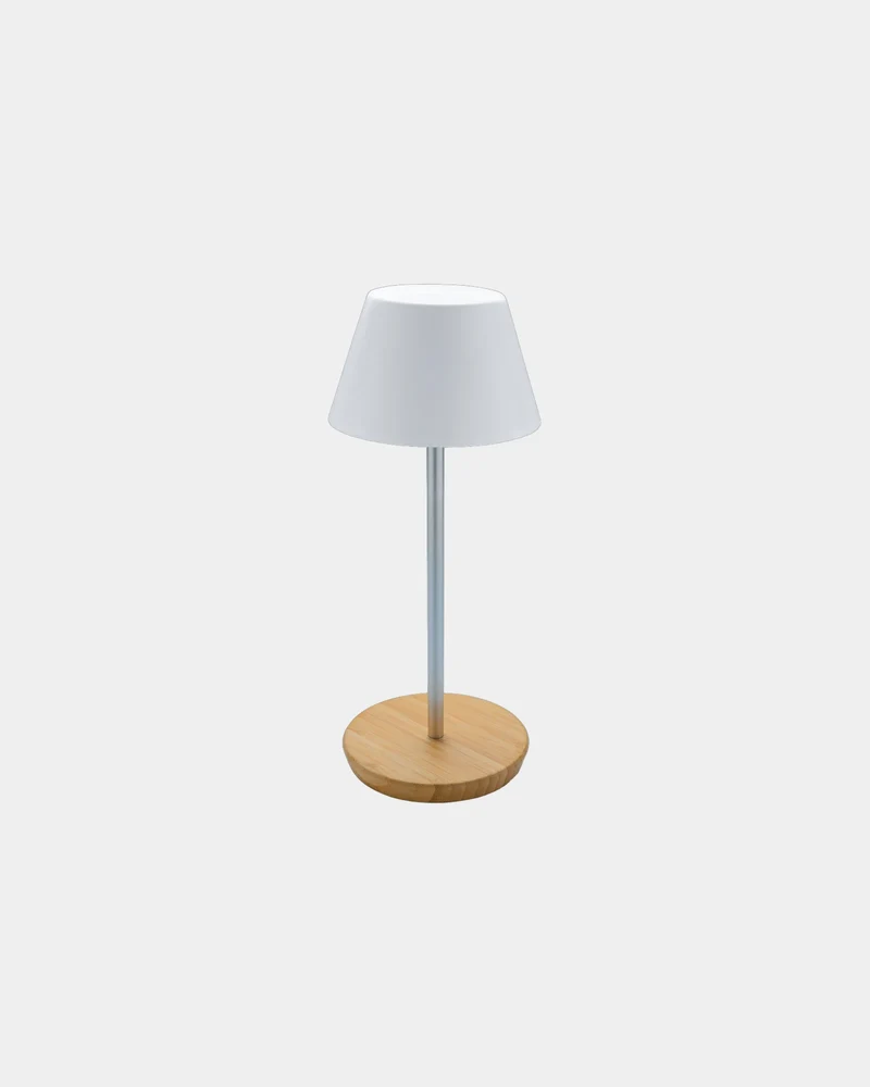 Lámpara de mesa reciclada RCS recargable para personalizar