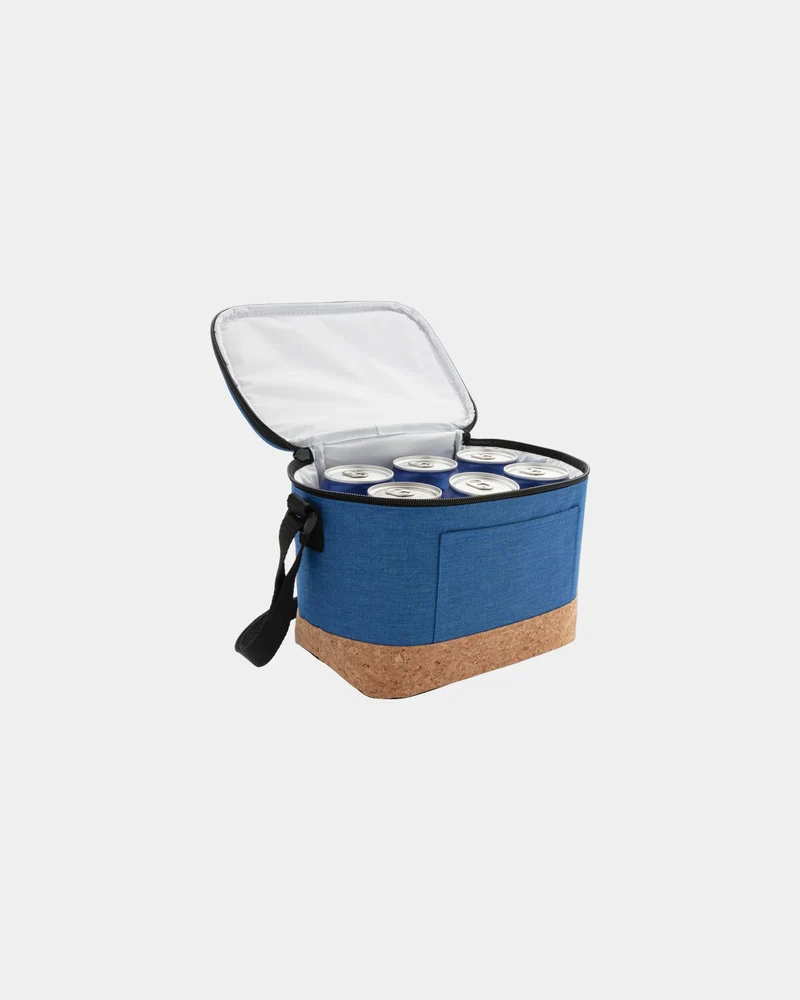 Bolsa térmica de poliéster con corcho para personalizar