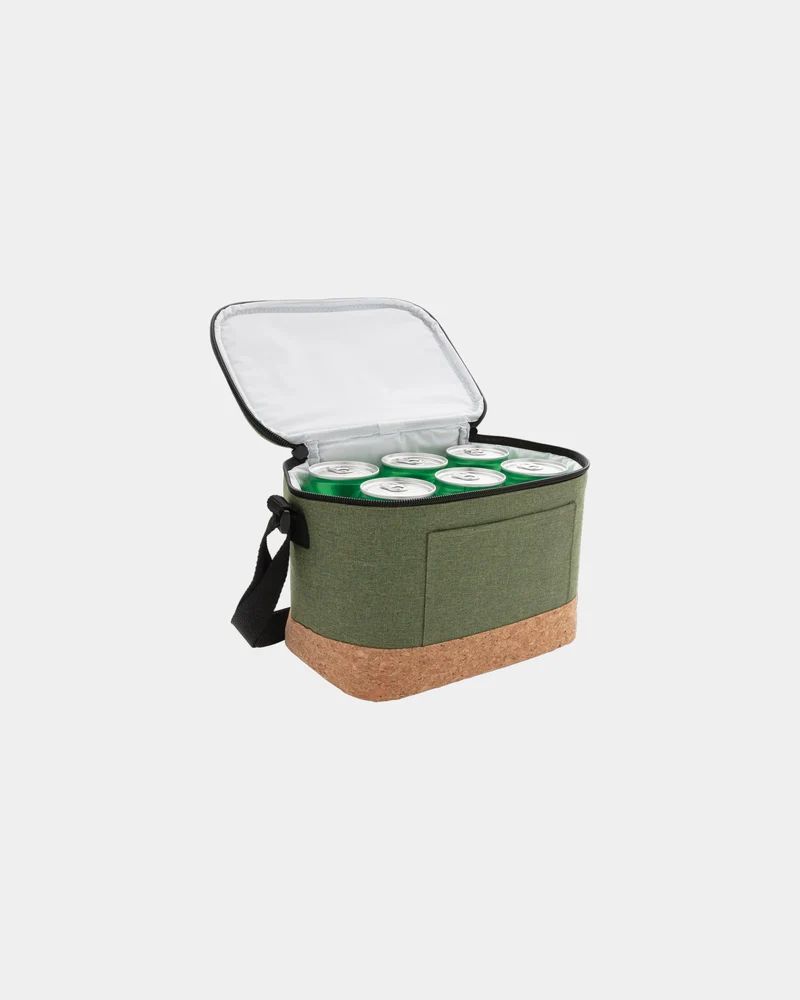 Bolsa térmica de poliéster con corcho para personalizar