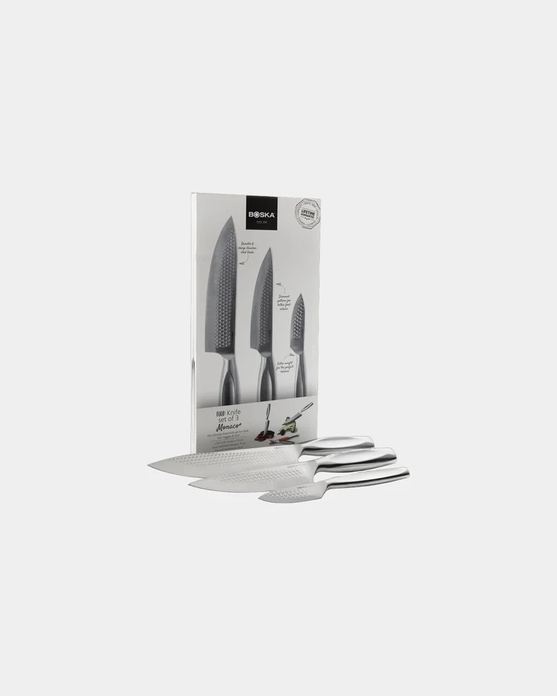 Set de 3 cuchillos de cocina Boska Monaco+ para personalizar