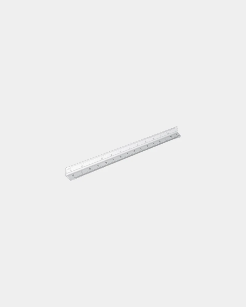 Regla de aluminio triangular 30 cm para personalizar